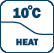 Режим поддержания +10 °С в режиме обогрева